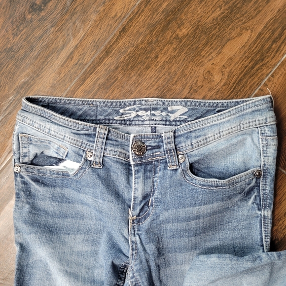 Seven 7 Women's Jean Pants Stone Washed Size 6 - Picture 2 of 6